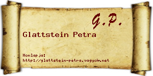 Glattstein Petra névjegykártya